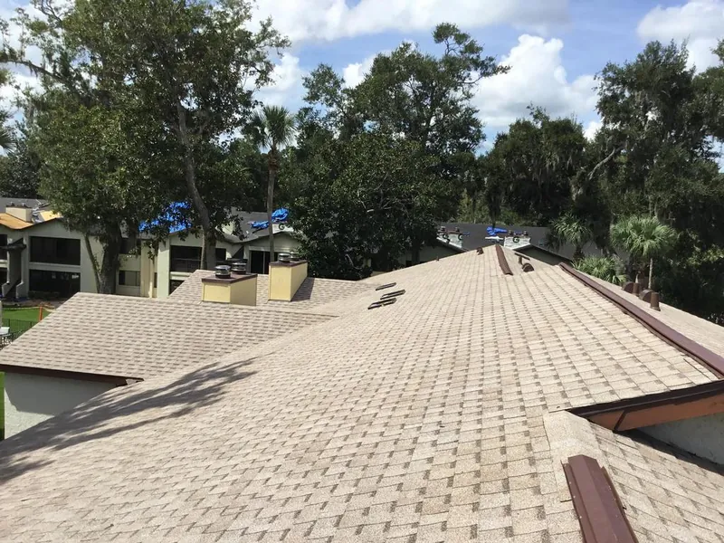 Shingle roof installation completed on a Florida home